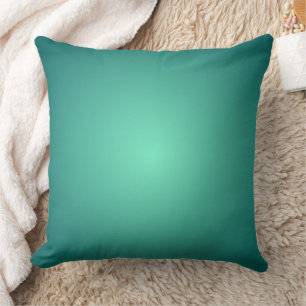 Coussin Conception de dégradé d'aquamarine sarcelle