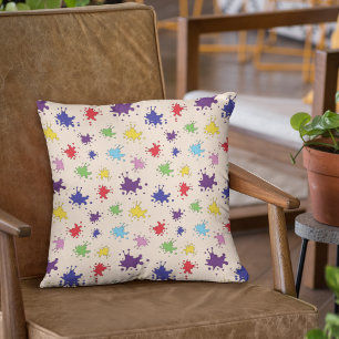 Coussin Conception de éclaboussures de peinture colorée