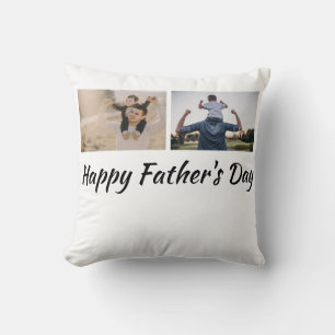 Coussin conception de Fêtes des pères joyeuses personnalis