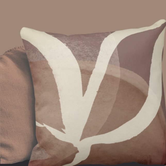 Coussin Conception de feuilles Abstraites artistiques | Cr (Créateur téléchargé)