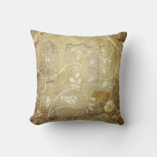 Coussin Conception de fleurs Automne inspiré de Vintage