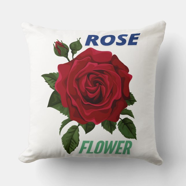 Coussin CONCEPTION DE FLEURS roses (Recto)