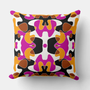 Coussin Conception de fond fluide abstrait coloré mignon