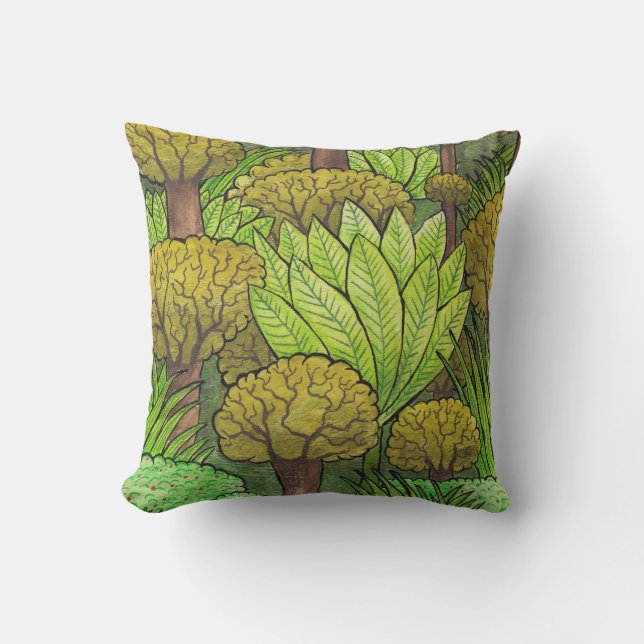 Coussin Conception de forêt (Recto)