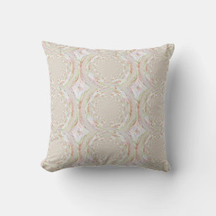 Coussin Conception de fractale aux tons doux et feutrés