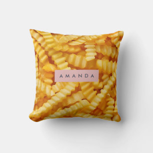 Coussin Conception de frites françaises coupées en frisure
