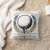 Coussin Conception de golf avec couronne (Couverture)