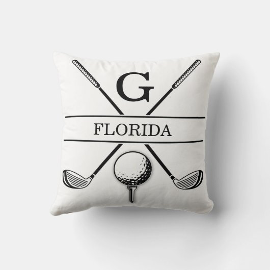 Coussin Conception de golf avec couronne (Verso)