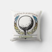 Coussin Conception de golf avec couronne (Recto)