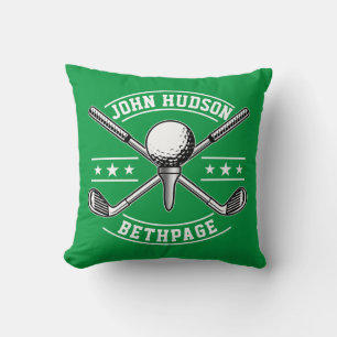 Coussin Conception de golf avec modèle de monogramme de co