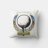 Coussin Conception de golf avec modèle de monogramme de co (Recto)