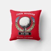 Coussin Conception de golf minimaliste élégante (Verso)