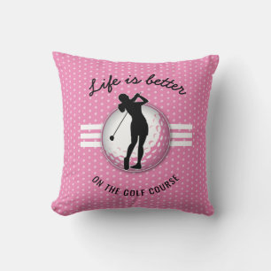 Coussin Conception de golfeuse élégante pour femmes