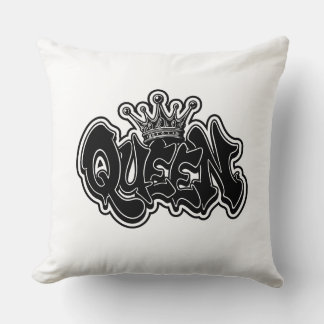 Coussin Conception de graffiti de reine