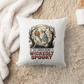 Coussin Conception de gravure vintage Halloween squelette  (Couverture)