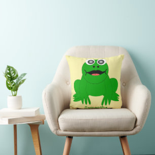 Coussin Conception de grenouille personnalisée