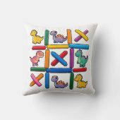 Coussin Conception de grille de dinosaure mignon avec neuf (Verso)