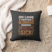 Coussin Conception de Halloween Glorieux Matin Me Rend Mal (Couverture)