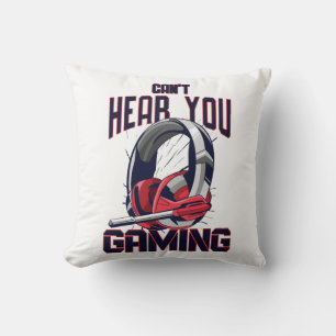 Coussin Conception de jeux avec casque