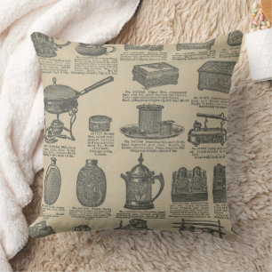 Coussin Conception de journal ancien