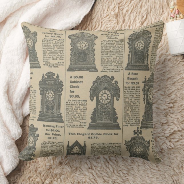 Coussin Conception de journal vintage (Couverture)