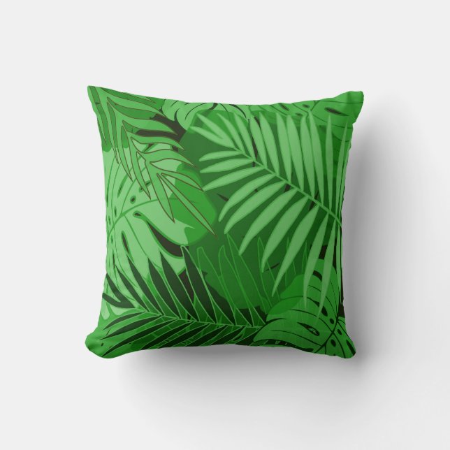 Coussin Conception de la Forêt Tropicale (Recto)
