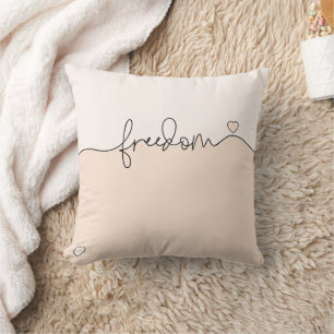 Coussin Conception de la typographie minimaliste de la lib