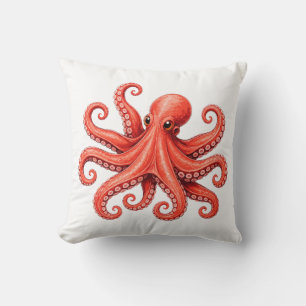 Coussin Conception de la vie marine des animaux de l'océan