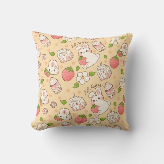 Coussin conception de lapin mignon (Recto)