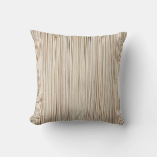 Coussin Conception de lignes brunes abstraites mignonnes