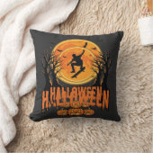 Coussin Conception de Lune de Skateboard d'Halloween Hallo (Couverture)