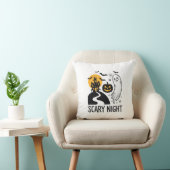 Coussin Conception de maison hantée Halloween de nuit effr (Chaise)