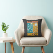 Coussin Conception de maison hantée Halloween Lune squelet (Chaise)