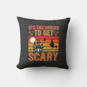 Coussin Conception de Maison Hantée Sorcière Halloween Eff