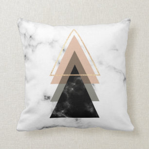 Coussin Conception de marbre en pastel d'impression