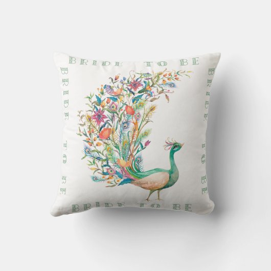 Coussin Conception de mariage vintage (Verso)