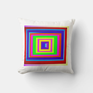 Coussin Conception de motif carré lumineux