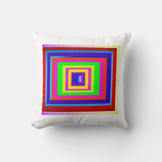 Coussin Conception de motif carré lumineux (Recto)