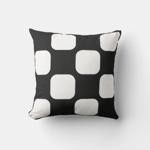 Coussin Conception de motif carré pastel et blanc doux inc