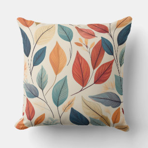 Coussin Conception de Motif de feuille dynamique