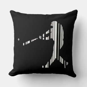 Coussin Conception de motif de joueur de sport CODE BARRE