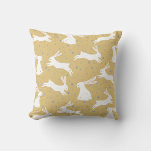 Coussin Conception de motif de lapin mignon