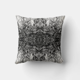 Coussin Conception de motif de photo en noir et blanc d'éc