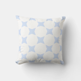 Coussin Conception de motif en étoile pastel bleu bébé et