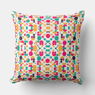 Coussin Conception de motif géométrique coloré