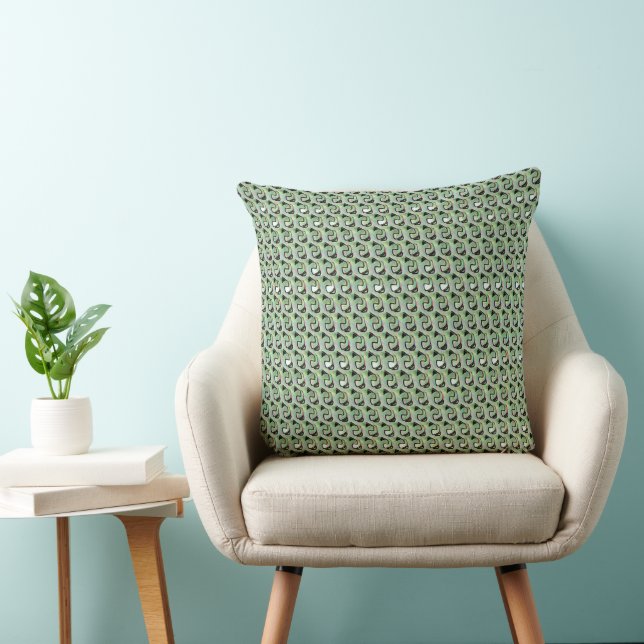 Coussin Conception de motif numérique abstrait moderne 123 (Chaise)