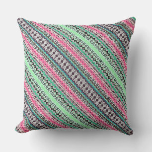 Coussin Conception de motifs aztèques colorés