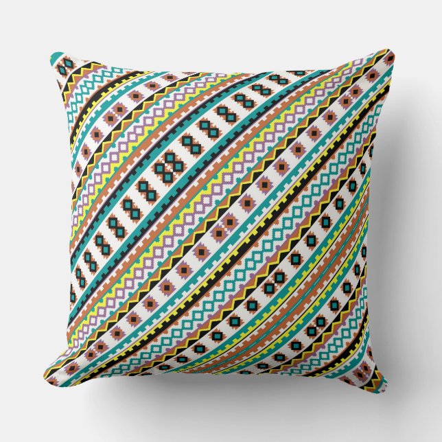Coussin Conception de motifs colorés mignons (Recto)