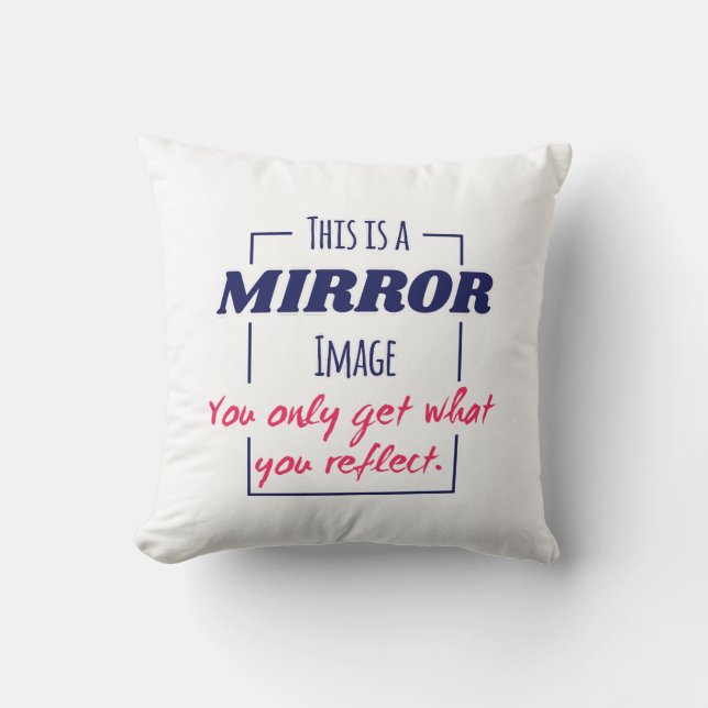 Coussin Conception de motivation Mentalité de réflexion da (Recto)