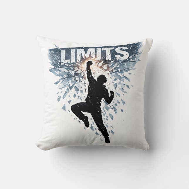 Coussin Conception de motivation sans limites  (Recto)
